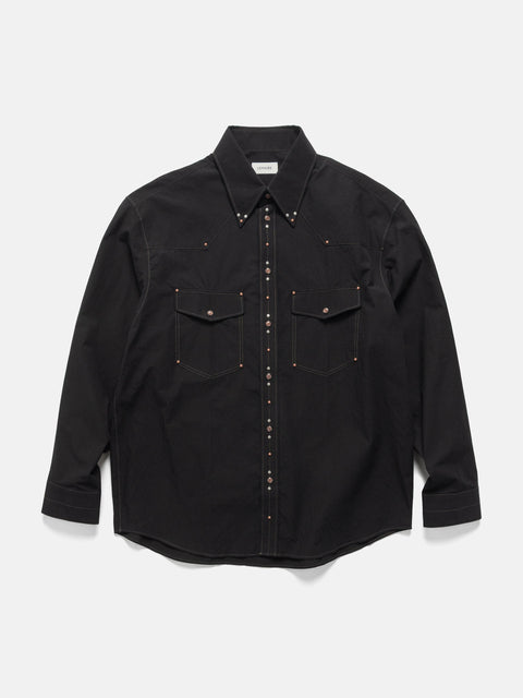 LEMAIRE Shirt With Studs Black, Shirts