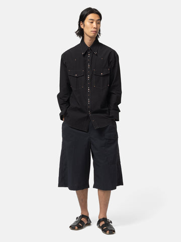 LEMAIRE Shirt With Studs Black, Shirts