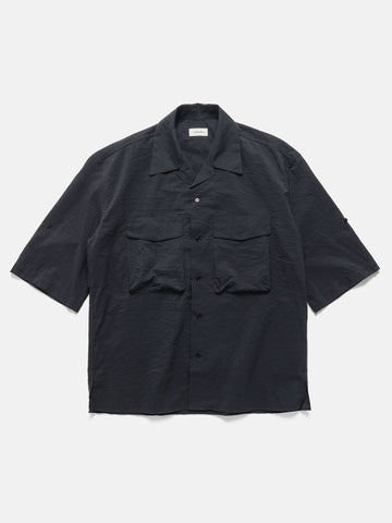 LEMAIRE Short Sleeve Utility Shirt Squid Ink, Shirts