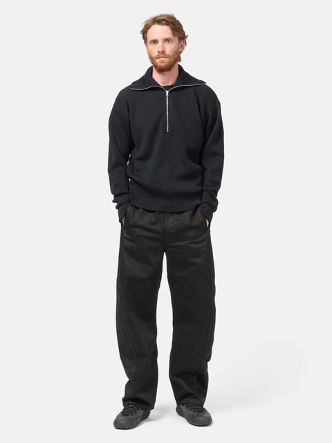 LEMAIRE Twisted Belted Pants Black, Pants