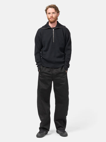 LEMAIRE Twisted Belted Pants Black, Pants