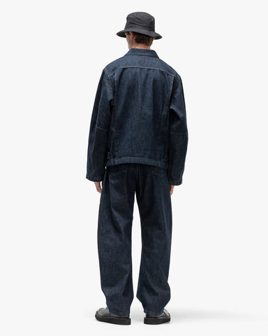 LEMAIRE Twisted Belted Pants Denim Indigo, Bottoms