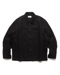 LEMAIRE Twisted Sleeve Boxy Overshirt Black, Outerwear