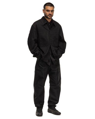 LEMAIRE Twisted Sleeve Boxy Overshirt Black, Outerwear