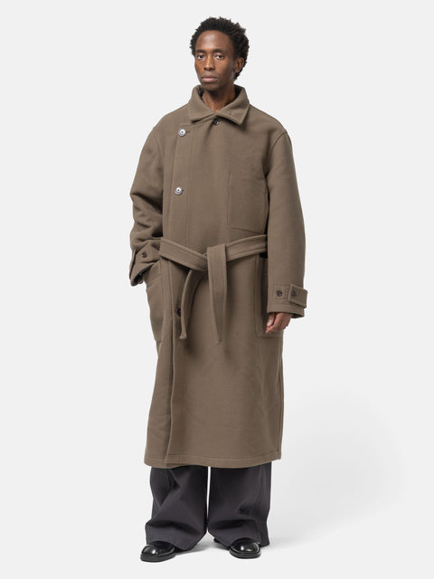 LEMAIRE Wrap Coat Dark Squirrel, Coats