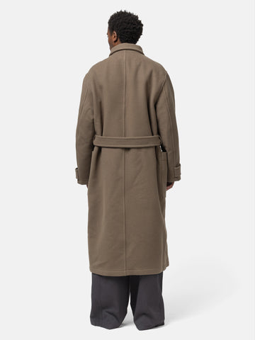 LEMAIRE Wrap Coat Dark Squirrel, Coats