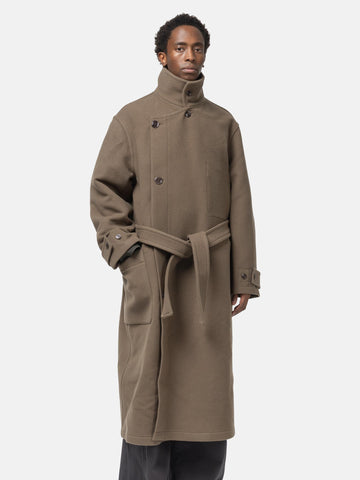 LEMAIRE Wrap Coat Dark Squirrel, Coats
