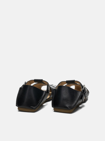 LEMAIRE Fisherman Slip On Sandals Black, Shoes