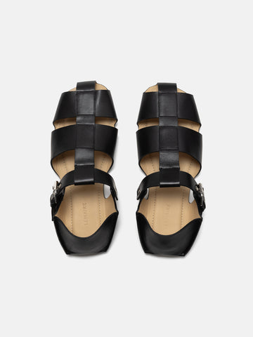 LEMAIRE Fisherman Slip On Sandals Black, Shoes