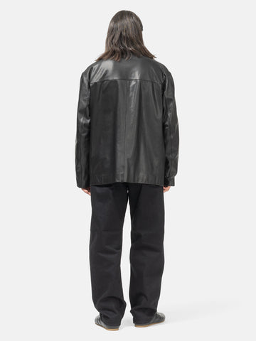 LEMAIRE Leather SB Jacket Black, Leather Jackets