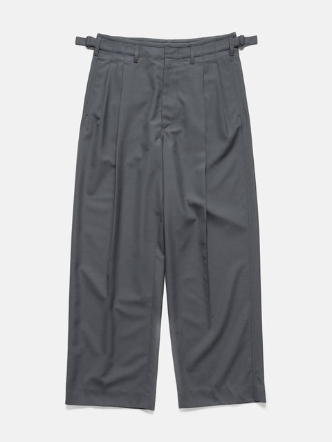 Flat shot of the LEMAIRE Pleated Tailored Pants Carbon