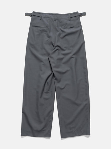 Flat shot of the back of the LEMAIRE Pleated Tailored Pants Carbon