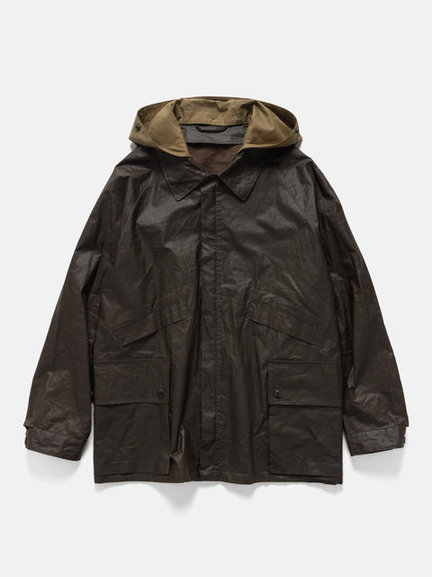 LEMAIRE Rain Jacket With Detachable Hood Bronze Green, Jackets