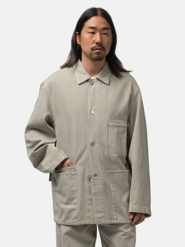 LEMAIRE Utility Overshirt Moonstone, Shirts
