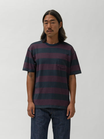 Levi's Vintage Clothing LVC 1960's Casuals Tee Carbon Plum Stripe, T-Shirts