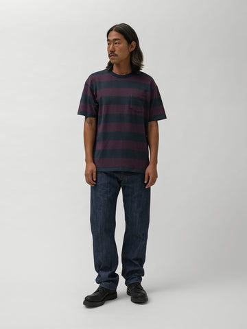 Levi's Vintage Clothing LVC 1960's Casuals Tee Carbon Plum Stripe, T-Shirts