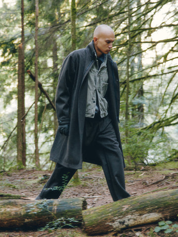 HAVEN Bureau Overcoat - Loro Piana Storm System Wool Earth, Coats