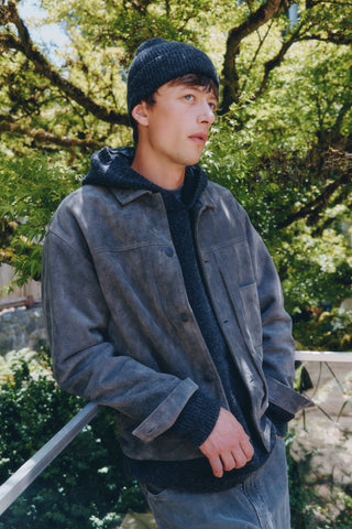 HAVEN Station Jacket Type 01 - Suede Windstopper® Black, Leather Jackets