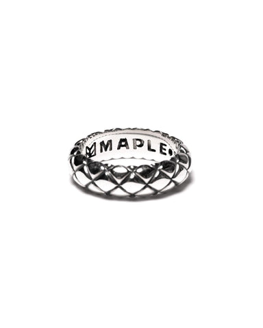 Maple Quilted Band Ring Silver 925, Accessories