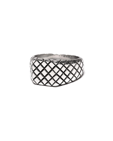 Maple Quilted Signet Ring Silver 925, Accessories