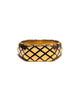 MAPLE Quilted Signet Ring Slim 14K Gold Plated, Accessories