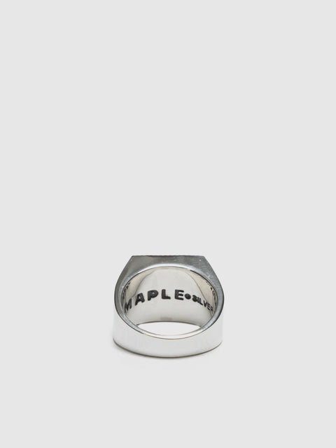 Maple Buick Ring Red Garnet Silver 925, Jewelry