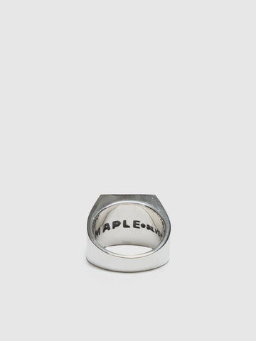 Maple Buick Ring Red Garnet Silver 925, Jewelry