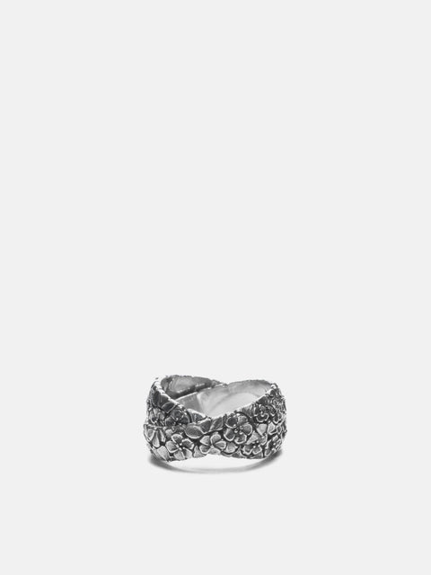 MAPLE Floral Linked Ring Silver 925, Rings