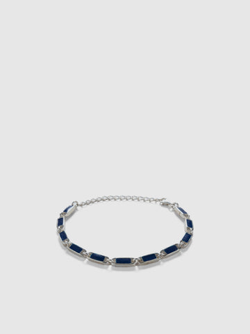 Maple Poncho Bracelet Silver 925/Navy, Jewelry