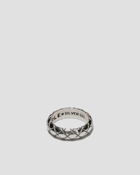 Maple Quilted Band Ring Silver 925, Jewelry