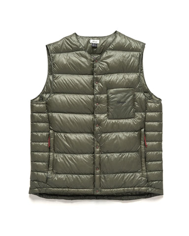 Nanga Inner Down Vest Khaki, Outerwear