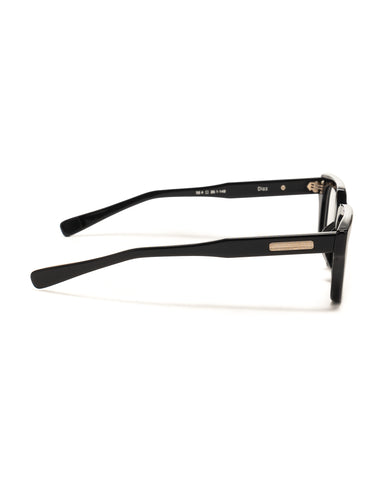 Native Sons Dizz Eye Glasses Black / White Gold / Clear, Eyewear