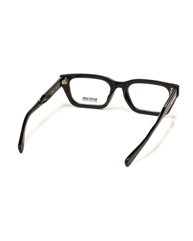 Native Sons Dizz Eye Glasses Black / White Gold / Clear, Eyewear