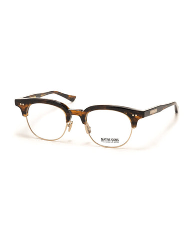 Native Sons Guerrero  CMB49 Eye Glasses Gasoline / 16K Gold / Clear, Eyewear