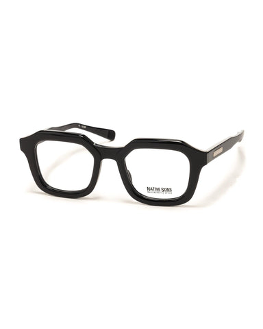 Native Sons Matheson Sunglasses Black / White Gold / Natural, Eyewear