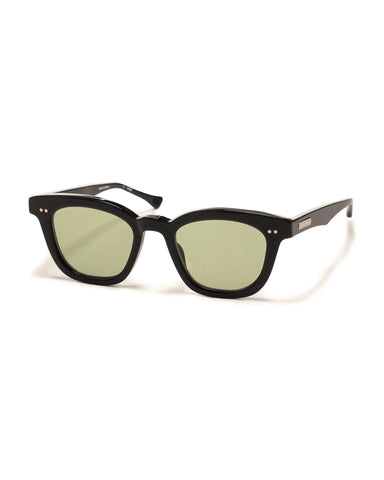 Native Sons x NBHD Kowalski 49 Sunglasses Black / White Gold / Green, Eyewear