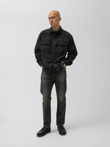 Neighborhood CPO Shirt LS Green Check, Shirts