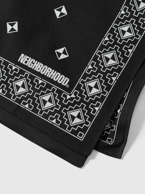 Neighborhood Geometric Pattern Bandana Black, Bandanas