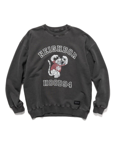 Neighborhood Pigment Dyed Sweat Shirt LS Black, Sweaters