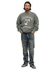 Neighborhood Pigment Dyed Sweat Shirt LS Olive Drab, Sweaters