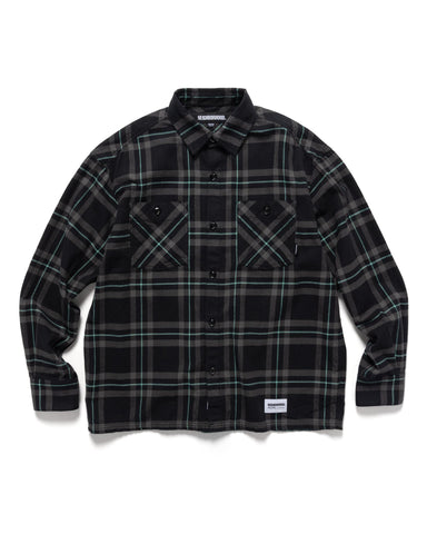 Neighborhood Tartan Check Shirt LS Black, Shirts