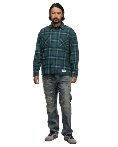 Neighborhood Tartan Check Shirt LS Green, Shirts