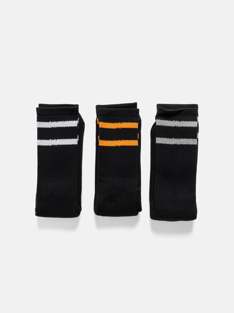 Neighborhood Classic 3Pack Socks Black, Socks