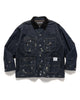 Neighborhood Corduroy Collar Washed Coverall Jacket Indigo, Outerwear