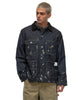 Neighborhood Corduroy Collar Washed Coverall Jacket Indigo, Outerwear