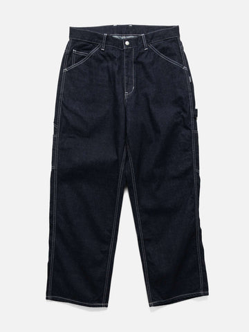 Flat shot of NEIGHBORHOOD Denim Painter Pants Indigo