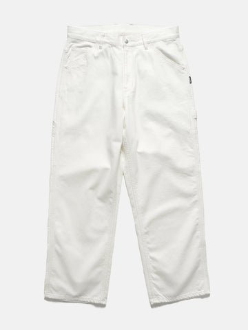 Flat shot of NEIGHBORHOOD Denim Painter Pants White