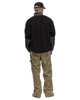 Neighborhood Fleece Half Zip Pullover LS Black, Sweaters