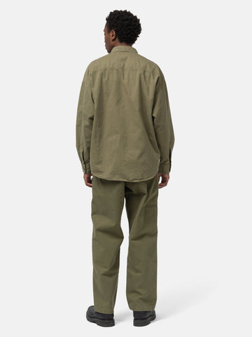 Neighborhood Garment Dyed Shirt LS Olive Drab, Shirts