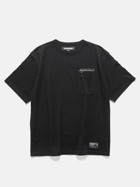 Neighborhood Heather Fabric Crewneck SS Black, T-Shirts
